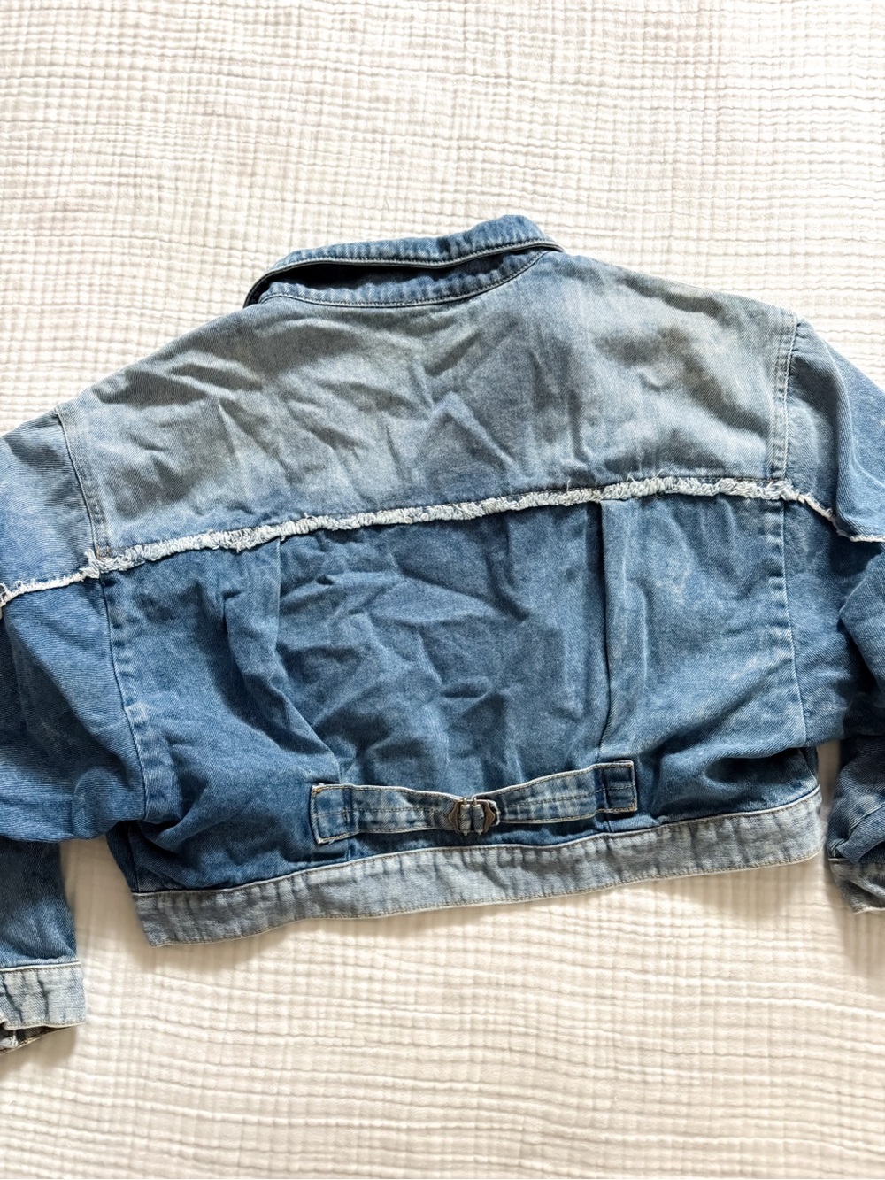 Free People Bedford Denim Crop Jacket size Small - Picture 6 of 6